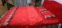 布里诺家纺 天鹅绒床上四件套加绒加厚保暖被套罩夹棉床裙4件套床上用品 皇家风范-大红 1.8X2米床四件套(被套2x2.3米) 晒单实拍图