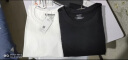 南极人（Nanjiren）两件装 男士短袖t恤夏季圆领黑白体恤T 纯色半袖上衣服打底衫男装CST01白+黑 M 实拍图