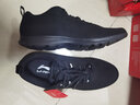 李宁男鞋跑步鞋夏季款时尚百搭跑鞋潮流轻便透气跑步健身休闲鞋运动鞋 黑色/天鹅白021-1 网面透气 41 实拍图