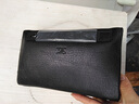 七匹狼品牌男士手拿包头层牛皮双拉链大容量多功能休闲潮真皮钱包 黑色 金属标  1A1623152-01 大号235*65*140mm 1A1623152 实拍图