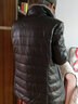 诗柏美 海宁新款真皮羽绒服男士精选轻奢水貂毛翻领绵羊皮夹克中年外套 黑色 M 实拍图