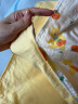全棉时代春秋新款纱布盖毯纯棉薄宝宝空调被婴儿棉纱被子135x120cm 番茄小熊黄（四层纱布) 实拍图