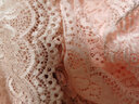 TTT彩色宽蕾丝花边辅料装饰黑色蕾丝边白布料衣服布料diy手工蕾丝带 15#淡粉【1米】 宽15cm 实拍图