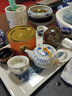 瓷牌茗茶具（cipaiming teaset）瓷牌茗 青花瓷功夫茶具套装玲珑镂空整套陶瓷泡茶具茶壶茶杯 【向阳花】一壶二杯-3件套 实拍图