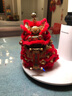 拼酷花轿3D立体金属拼图凤冠霞帔浪漫结婚礼物DIY手拼装模型十里红妆 醒狮红色+玻璃罩+工具 实拍图