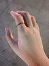TURBOSUN韩版极细简约食指戒指女小猪尾戒关节指环网红潮情人节送女友礼物 极细光圈9#【玫瑰金色】 实拍图