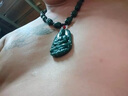 和田玉青玉观音玉吊坠墨玉菩萨挂件 十八罗汉项链男款 附证书 配十八罗汉项链 实拍图