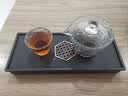 瓷牌茗茶具（cipaiming teaset） 茶具套装小套功夫茶壶便携一壶四杯家用会客泡茶器小茶台 玻璃冰露一壶四杯+磁石干泡盘 实拍图