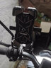 洛克兄弟电动车手机支架摩托车电瓶车外卖代驾导航自行车手机架 黑灰-后视镜款 实拍图