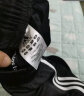 Adidas阿迪达斯运动裤男裤休闲裤训练裤运动长裤卫裤 三条纹直筒裤-黑/白 L 实拍图