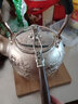 莉翠行（LICUIHANG） 银壶999足银日式手工烧水壶雪花银茶壶实用银壶煮水壶银茶具茶壶 喜上眉梢 约899克+【国检证书 礼盒】 实拍图
