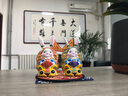 中艺嘉品 老北京兔爷2025蛇年中秋节礼物吉兔坊兔儿爷非遗泥塑泥人摆件毕业生日礼物北京旅游纪念品出国送老外 金玉满堂4号（对装-带红垫子） 实拍图