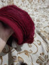 斯普琳 毛线帽子女秋冬季韩版兔毛时尚鸭舌帽冬天针织加绒加厚保暖纯色护耳帽子 酒红 实拍图
