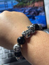 奥莱依 天然黑曜石配足泰银貔貅手链复古六字真言珠串本命年虎男非故宫 G款14MM黑曜石配大号足银貔貅 实拍图