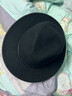 Mr DUCK高奢级澳洲超细100%羊毛 秋冬保暖毡帽 男士高档礼帽商务宴席搭配 MW186232-大边皇家黑（纯羊毛） L（适合59-60cm头围) 实拍图