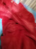 特丝格斯 法兰绒睡衣女秋冬情侣睡袍加厚珊瑚绒家居服浴袍保暖 大红色-女款 L 实拍图