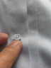 凡客诚品衬衫男长袖免烫男商务正装棉质80支提花条格衬衫 蓝千鸟 44 实拍图
