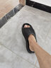 LOXKI拖鞋男外穿男子休闲运动篮球拖鞋情侣款一字拖Slipper-Alpha 引力黑-Pro版 39-40 实拍图
