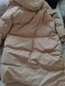 鸭鸭（YAYA）羽绒服女新款长款冬季加厚品牌时尚休闲宽松舒适百搭加厚外套KL 卡其色 M (160) 实拍图