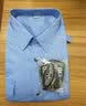 迪伽洛保安服短袖衬衫制服门卫物业酒店执勤服夏天户外训练服可定制 高质棉蓝色短袖+标贴 175/XL 实拍图