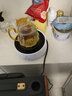 瓷牌茗茶具 玻璃茶壶茶杯茶具套装家用电陶炉茶盘整套茶具办公室煮茶器 白触摸炉+金色龙鳞壶11件+茶盘 实拍图