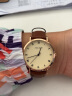 聚利时Julius手表女学生腕表时尚潮流时装皮带简约防水女士手表棕色JA-1365B 实拍图