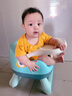 蒂乐儿童凳子婴儿叫叫椅家用小板凳宝宝吃饭餐椅靠背座椅矮椅子餐桌椅 尼维亚紫 PU垫+餐盘+轮子 实拍图