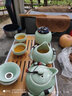 林盛 陶瓷旅行茶具简约家用功夫泡茶壶茶杯便携式旅游包车载竹茶盘 实拍图