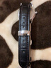 维途真皮手表带男小牛皮蝴蝶扣表链女配件适用于天梭浪琴卡西欧dw天王 黑色黑线-银色自动蝴蝶扣 18MM 实拍图