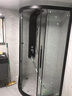 欧圣迪（OSD）不锈钢淋浴屏恒温花洒套装沐浴屏淋雨喷头挂墙式淋浴花洒龙头 L2黑钛【冷热款】5功能带瀑布 实拍图