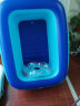 缔羽 儿童游泳池充气加厚家用洗澡盆水池戏水婴儿户外游泳浴缸游泳桶 圆形5层（外直径100*高75CM） 蓝色 实拍图