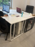 隆祥福老板桌办公桌组合大班台桌椅组合主管经理桌子简约办公家具 白架+白色 1.6米*0.8米单桌 实拍图