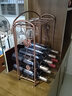 志方益欧式红酒架创意葡萄酒架复古铁艺酒架红酒杯醒酒器套装杯架倒挂架 1号架 单酒杯架（可放8瓶+8杯） 实拍图