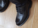 金利来男鞋冬季新款男士厚底正装皮鞋男圆头商务休闲鞋加绒保暖棉鞋男潮 黑色系带58093041001A 40 实拍图
