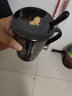 锦顺鑫荣十二星座创意个性杯子陶瓷马克杯带盖勺家用喝水杯子办公茶杯情侣 黑色狮子(带盖勺) 401-500ml 实拍图