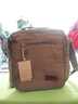 新潮代单肩包男帆布大容量斜挎包男士多功能邮差包运动潮流学生书包 咖啡色大号【可放A4书本】 实拍图
