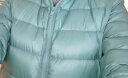 雅鹿轻薄羽绒服女短款连帽秋冬新款90绒轻便外套ap 浅绿色 160/M 实拍图