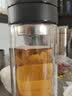 希诺（heenoor）茶水分离杯男士双层保温透明泡茶玻璃杯浓淡自控办公高档商务水杯 隔热防烫-7095黑色-320ml 实拍图