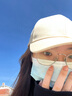 杨饰公子帽子男夏天防晒帽鸭舌帽弯檐棒球帽女简约韩版潮纯黑大头围遮阳帽 米色 55-60CM 实拍图