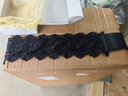 紫心竹时尚腰带女士装饰裙子蕾丝松紧宽腰封女配连衣裙衬衫弹力束腰收腰 黑色小码 实拍图