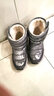 哈比熊童鞋儿童雪地靴男童靴子加绒棉鞋女童短靴AW7089 灰色(迷彩)35码 实拍图