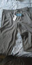 BORURZ 休闲裤男春夏季超薄宽松九分运动大码冰丝裤子 灰色(冰丝薄款) 3XL适合(190-210)斤 实拍图