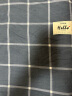名创优品（MINISO）全棉四件套 1.5/1.8米床加厚100%纯棉床单被套 蓝格 200*230cm 晒单实拍图