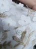 BKMR2023夏季新款气质重工花朵刺绣翻领雪纺衬衫女设计感小众短袖上衣 杏色 L 晒单实拍图