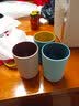小白丫 PP漱口杯创意环保塑料杯情侣简约素色刷牙杯洗漱杯婚庆礼品杯随身水杯牙刷杯1只 浅绿色【1只】 实拍图