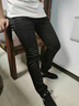 雅鹿冰丝弹力休闲裤男春夏季新款男士商务弹力长裤中青年男装直筒裤子 黑色 32 实拍图