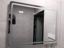 皇乐雅卫生间浴室镜子挂墙洗手间led带灯防雾智能镜子触摸屏厕所发光镜 一键触控+白光 600mm*800mm 实拍图