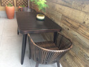 御藤美家（ROYAL RATTAN）户外桌椅别墅庭院花园桌椅休闲露台藤椅塑木桌组合室外编藤桌椅 4椅+185CM铝框斜格瓷砖长桌 实拍图