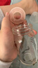 康贝 婴儿新生儿宝宝奶瓶 宽口径小巧 可调节流量 耐热玻璃瓶安全放心 SS码奶嘴 160ml 1-3月 耐热玻璃制 实拍图