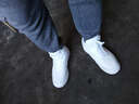 李宁男鞋板鞋休闲运动鞋男骑士春秋季小白鞋高帮经典休闲鞋滑板男鞋子 标准白 40码 实拍图